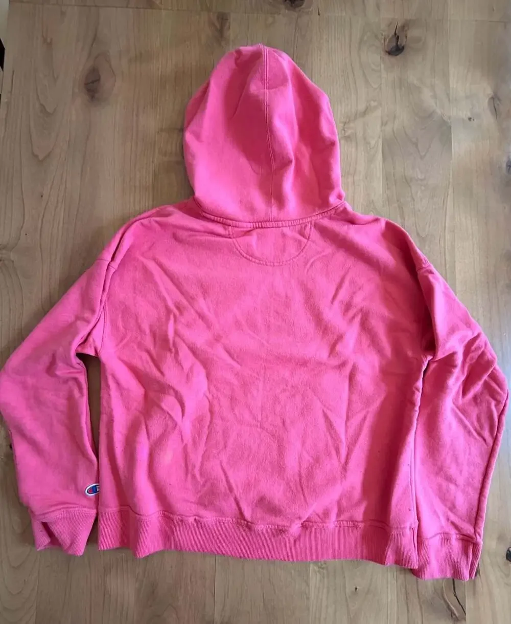 Champion GF536 Hot Pink Script Logo Hoodie Sweatsuit Women's Size Large